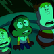 Kelsey, Mortimer, Craig, and J.P. witnessing something wild.
